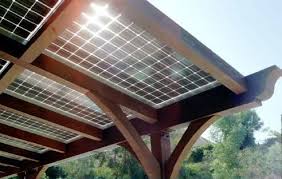 Solar Pergola Pergola Plane Sonnenkollektor Haus