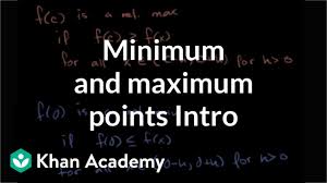 By using standard form or vertex form of quadratic function (algebraically). Introduction To Minimum And Maximum Points Video Khan Academy