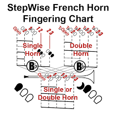 French Horn Fingering Chart And Flashcards Stepwise