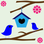 Combination of exquisite bird pattern vector. Love Birds Silhouette Free Svg