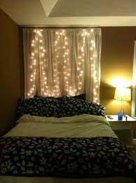 How to create a diy curtain lights backdrop. Pin By Sarah Hameedi On Me Like Headboard Curtains Bedroom Diy Apartment Decor