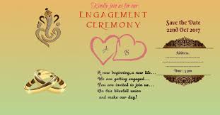 Made your wedding day extra special with one of our wedding invites design templates. Indian Enagagement Invitation Card Template Postermywall