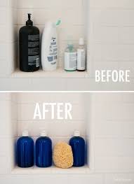 Make Your Shower Look Neat Even When You Buy Oversized Bulk Bottles Of Shampoo Conditioner And Body Wash By Refilling Pretty Pump Bottles Home Organization Organization Hacks Diy Bathroom
