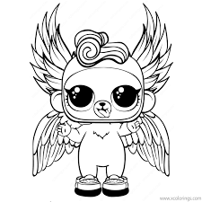 Lol pets coloring pages free printable coloring pages lol pets pusat hobi. Lol Pets Coloring Pages Monkey With Wings Xcolorings Com