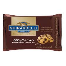 Ghirardelli bittersweet 60% cacao baking chips (case of 12 bags) · net weight lbs.: Ghirardelli 60 Bittersweet Cacao Chocolate Chips 3 Lbs Caja Usa