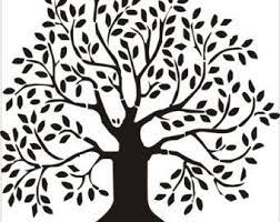 Trees On Etsy A Global Handmade And Vintage Marketplace Tree Drawing Tree Of Life Painting Tree Stencil