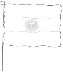En honor al aniversario de su creador: Dibujos Para Pintar Del Dia De La Bandera Nacional Argentina Colorear Imagenes