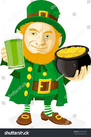 Leprechaun Pot Gold Glass Green Beer Stock Illustration 150728138