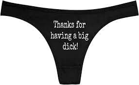 Amazon.com: Thanks For Having A Big Dick Penis Femboy Gay Sexy Lingerie -  Thanks For Having A Big Dick Penis Thong For Pantyboys Black: Clothing,  Shoes & Jewelry