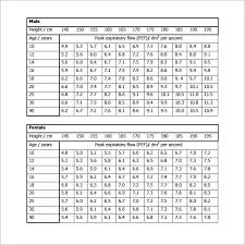 peak flow meter range chart www bedowntowndaytona com