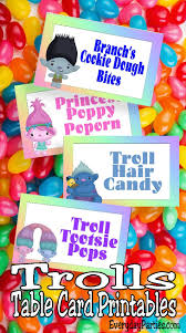 Trolls Table Card Printables Outdoors Birthday Party 2nd Birthday Party For Girl Trolls Birthday
