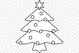 Christmas Tree Line Drawing Clipart White Line Font Transparent Clip Art