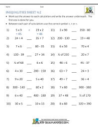 In this equations and inequalities review instructional activity, 11th graders solve and complete 100 various types of problems. Phenomenal Math Practice Sheets Inequalities Samsfriedchickenanddonuts