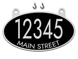 Accessorize your colonial wall mailbox with its personalized address numbers plaque. Reflective Hanging Mailbox House Address Numbers Sign Double Sided Curb N Sign