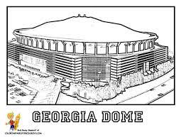 Football stadium coloring page to color, print or download. Georgia Dome Coloring Page Coloring Pages Georgia Dome Georgia
