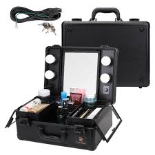 cosmetic box with light mirror artist
