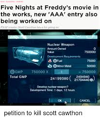 Five nights at freddy's movie fnaf sfm película de fnaf fnaf movie blumhouse scott cawton ¡hola! News Playstation Nintendo Five Nights At Freddy S Movie In The Works New Aaa Entry Also Being Worked On Fnaf Creator Scott Cawthon Has A Lot Going On Nuclear Weapon Amount Owned Value