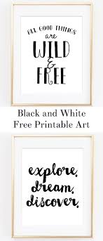 Free Printable Black White Nursery Artwork Black Wall Art Free Printable Wall Art Free Wall Art