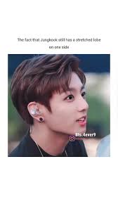 Jungkook Ear Stretching
