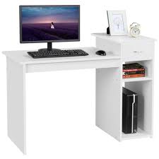 Da er nur als raumtrenner und ablage schriftverkehr dient, passt die größe der arbeitsfläche. Yaheetech Computertisch Schreibtisch Mit Kaufland De