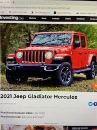 The company isn't ready to make any promises. 2021 Hercules Gladiator V8 Jeep Gladiator Forum Jeepgladiatorforum Com
