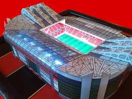 186 pieces, the finished puzzle measures 12cm x 38.5cm x 30cm. Manchester United Old Trafford Stadium 3d Puzzle
