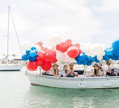 You should try to use your own memorabilia and accessories that will reflect. Party Planning A Red White Blue Fourth Of July Duffy Boat Party Lauren Conrad