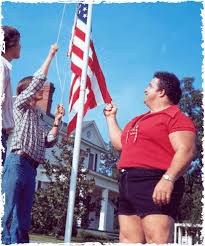 Anderson's strength outstripped the capacity of barbells of the time, so he improvised using iron wheels, as shown here, and other equipment that he made himself. bob peoples and the weight lifting aficionados who read ironman magazine now knew that paul anderson was a man to watch. History Of Paul Anderson Paul Anderson Youth Home