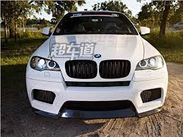 Carbon Fiber Front Lip Bumper Spoiler Cover For Bmw E70 E71 X5m X6m 2008 2009 2010 2011 2012 2013 By Ems Bmw Bmw X6 Carbon Fiber