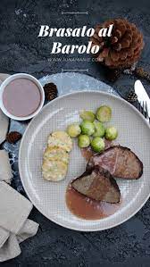Brasato Al Barolo Italienischer Rinderschmorbraten Ninamanie Rinderbraten Rezept Rinderschmorbraten Rezeptideen