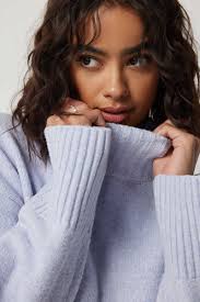 Mock neck sweater online