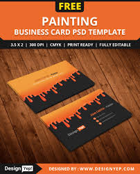 Painters business cards vectors (360). Painting Business Cards Templates Free Painting Inspired