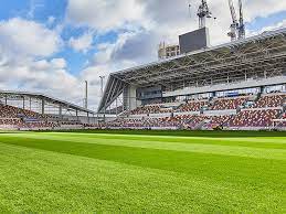 Brentford community stadium is a stadium currently under construction in brentford, west london with a projected capacity of 17,250. Covid 19 Bane Halt Work On The Bees New Hive In Brentford Coliseum