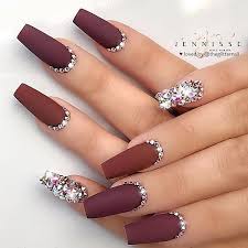 This manicure tool is ideal for maroon nail designs and for. Theglitternail Get Inspired Theglitternail Instagram Photos And Videos Nails Design With Rhinestones Matte Maroon Nails Maroon Nail Designs