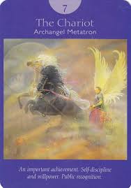 But there is one thing, the reins are in one person's hand. Angel Tarot Card 2 The Chariot