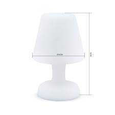 Pour les longues soirée d'été sur la terrase ou en appoint dans la maison. Portable Table Led Lamp 26cm Water Resistant Wireless Charging Indoor And Outdoor Lamp