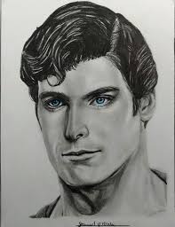 This is my best portrait ever!! This is a portrait of Christopher Reeve as  Superman!! Made with graphite pencils and Faber-Castell polychromos  pencils.