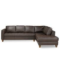 Milano Leather 2 Piece Chaise Sectional Sofa Macys Com Leather Sectional Sofa Leather Sectional Sofas Sectional Sofa