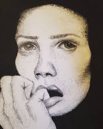 This morning sketch is my sister, or at least it looks vaguely like her.