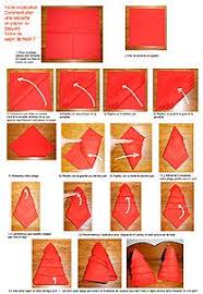 Pliage De Serviette De Table En Forme De Sapin De Noel Plier Une Serviette De Table En Papier Realiser U Origami En Tissu Serviette De Table Pliage Serviette