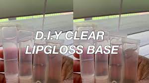 For either liquid, mica, or both, start with a small amount, stir and add more slowly until you reach the color you like. Diy Clear Lipgloss Base Camryn Mariah Youtube