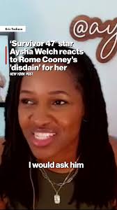 "Survivor 47" star Aysha Welch shared her reaction to Rome Cooney's  "disdain" for her in an exclusive interview with the Post.