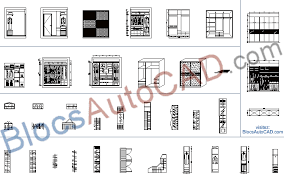 Autres Blocs Autocad Dwg Placards Front Elevation Section Et Plan Vue Bloc Autocad Autocad Placard