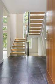Flavin Architects Nat Rea Photography Contemporary Design Entry Foyer Front Door Metal Guardrail Mo Stairs Design Home Stairs Design Staircase Design