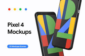 Pixel 4 4 Xl 20 Mockups Design Template Mockup Pixel