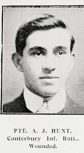 Private A. J. Hewitt, Canterbury Infantry Battalion, wounded