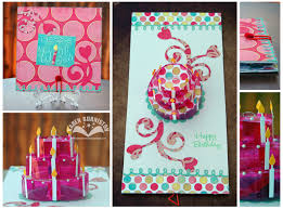 Make it with just cardstock! Pink Pop Up Birthday Cake Card