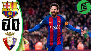 Stream live soccer matches on espn+, your ultimate sports streaming home! Barcelona Vs Osasuna 7 1 Highlights Goals 26 April 2017 Messi Contract Messi Football Highlight