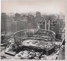 Construction Of Madison Square Garden In The 1960s Nyc Madison Square Garden Madison Square Construction