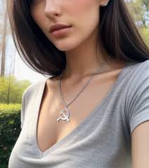 Hammer and Sickle Stainless Steel Pendant